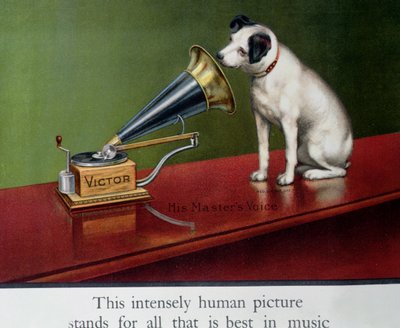 Advertisement for Victor Gramophones (detail) by Francois Barraud